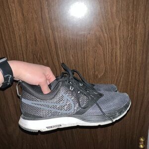 Nike Black and White Running Shoes